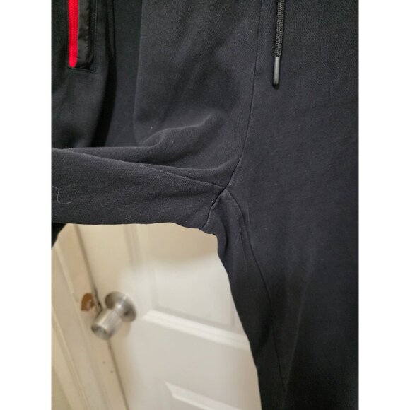 Hugo Boss Men's Black Jogger Pants Red Zip Pockets Elastic Waistband & Cuffs Siz - Picture 7 of 9